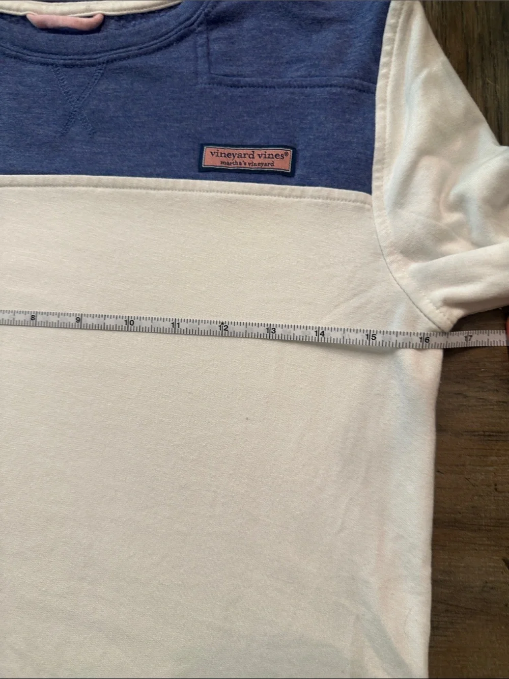 Vineyard Vines Girls Size 14 Dreamcloth Crewneck Shep Shirt Ocean Breeze EUC